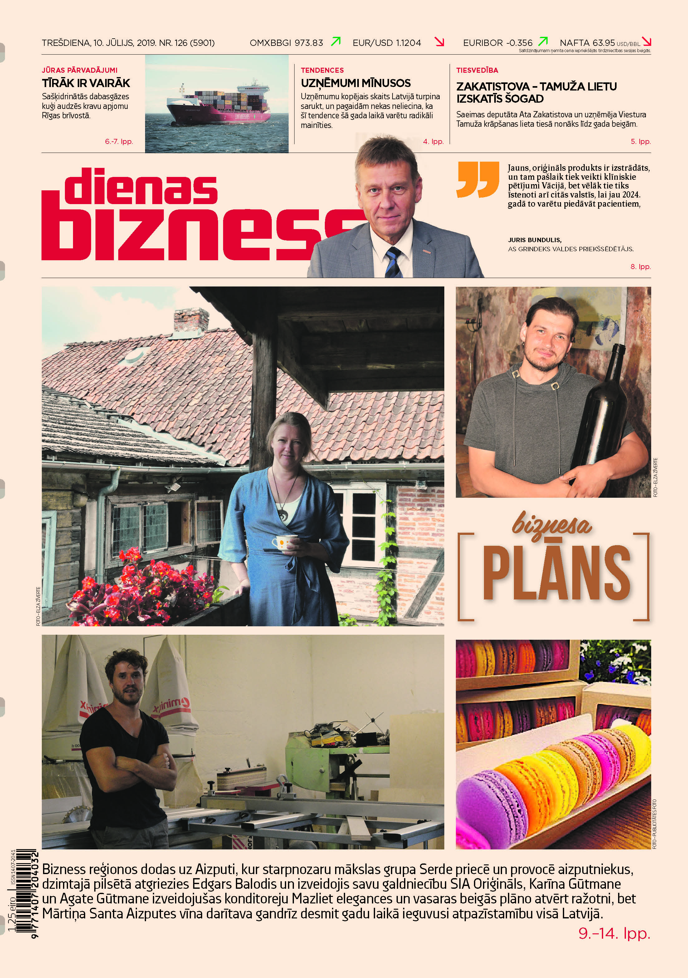 Dienas Bizness elektroniski 10.jūlijs, 2019