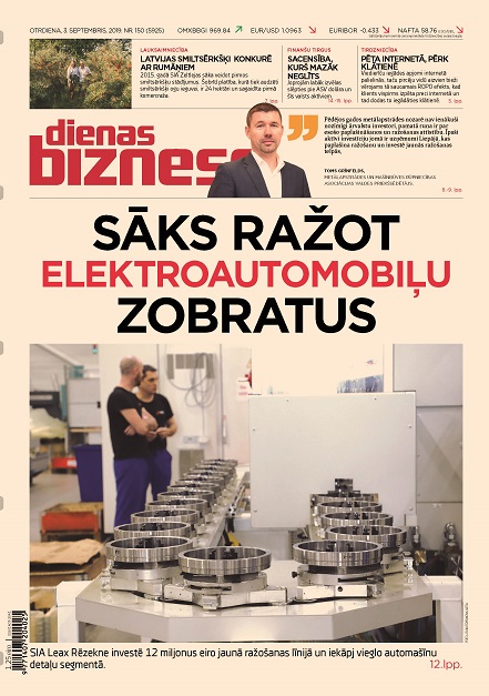 Dienas Bizness elektroniski 3.septembris, 2019