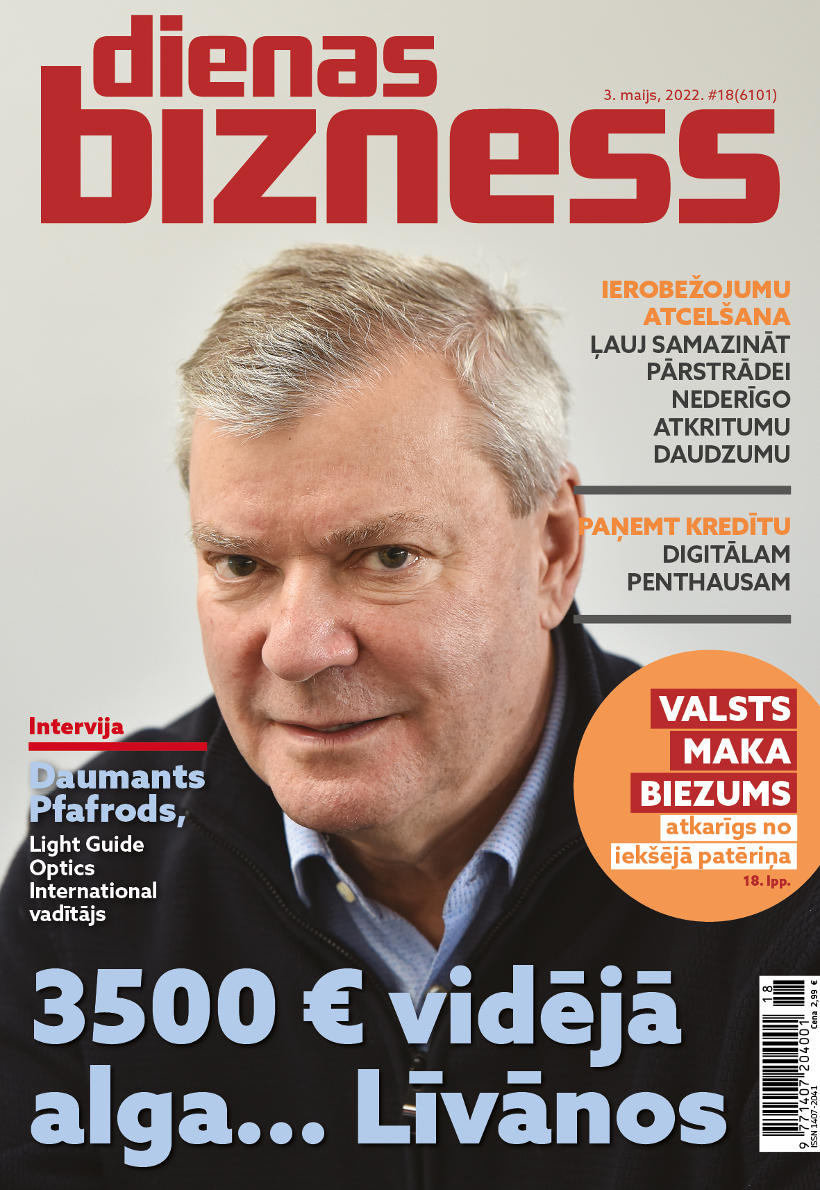 Dienas Bizness elektroniski 3. maijs, 2022