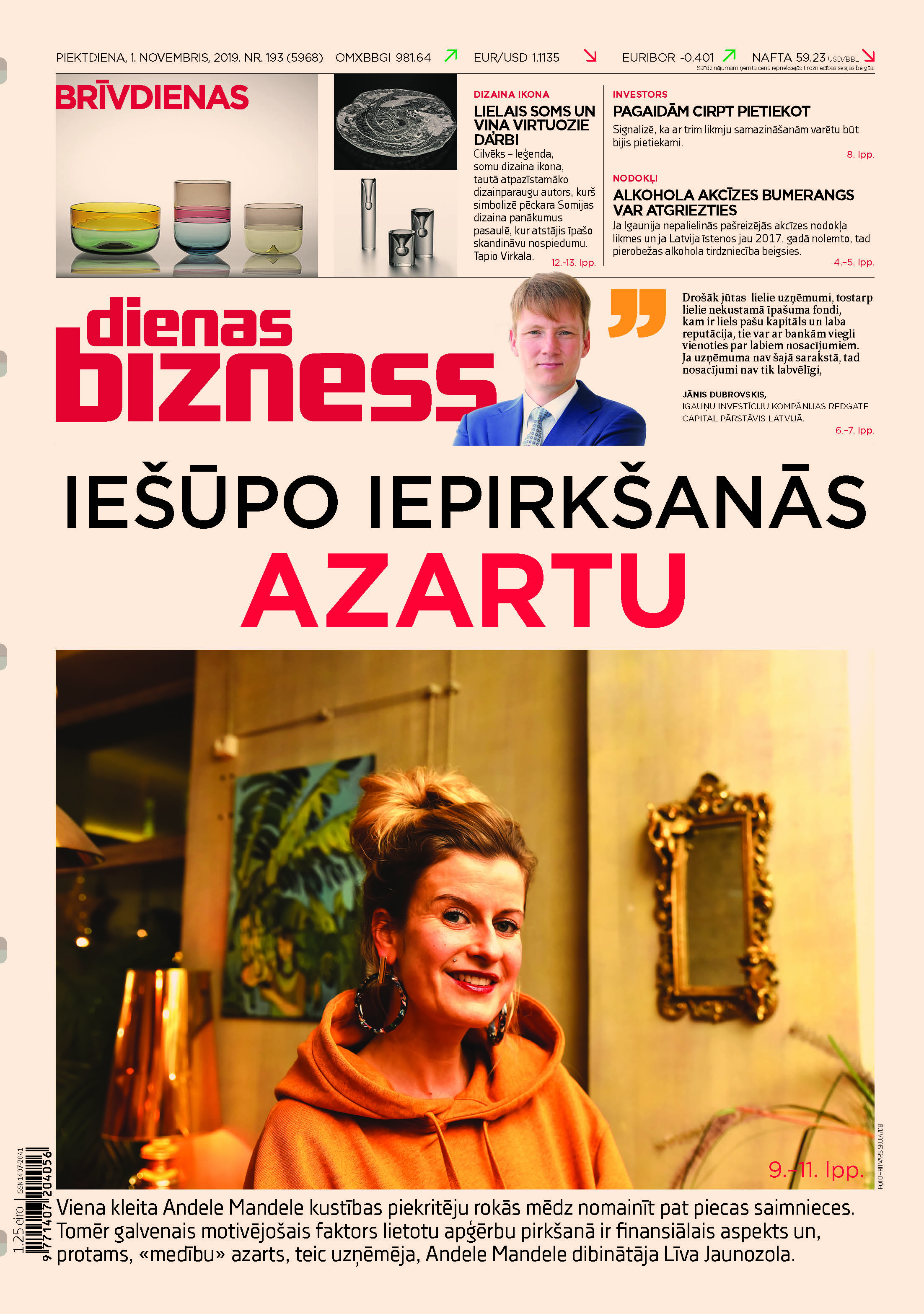 Dienas Bizness elektroniski 1.novembris, 2019 