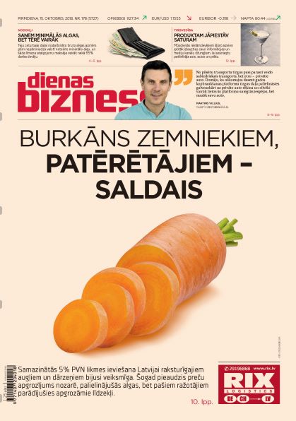 Dienas Bizness elektroniski 15.oktobris, 2018
