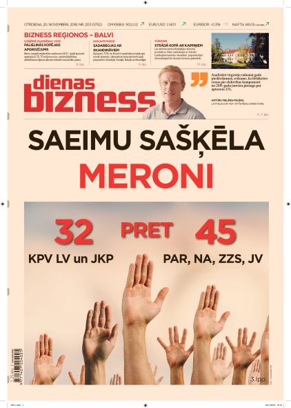 Dienas Bizness elektroniski 20.novembris, 2018