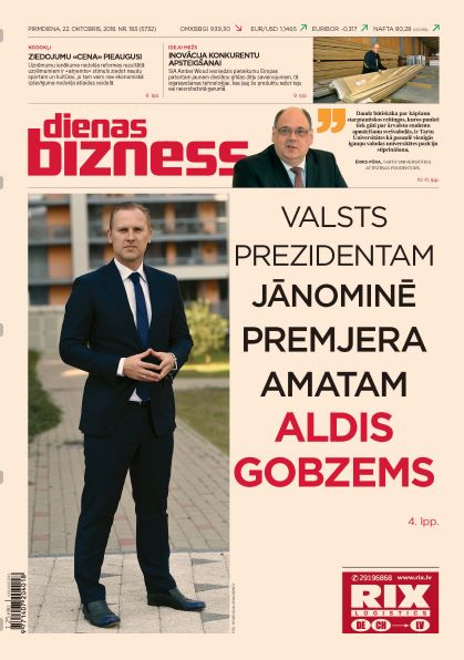 Dienas Bizness elektroniski 22.oktobris, 2018