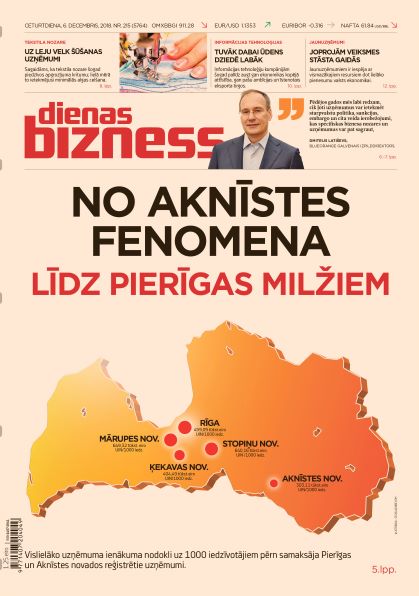 Dienas Bizness elektroniski 6.decembris, 2018