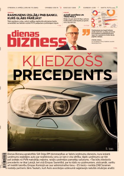 Dienas Bizness elektroniski 9.aprilis, 2019